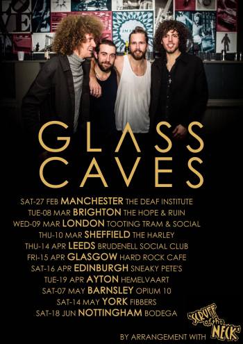 glass caves tour poster